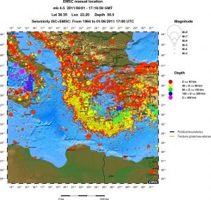 wide historical seismicity