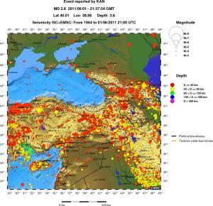 wide historical seismicity