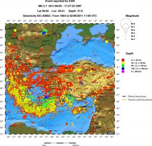 wide historical seismicity