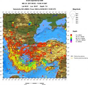 wide historical seismicity