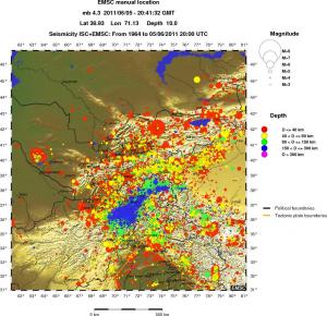 wide historical seismicity