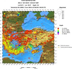 wide historical seismicity
