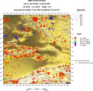 wide historical seismicity