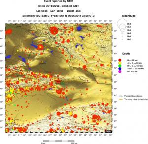 wide historical seismicity