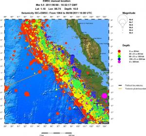 wide historical seismicity