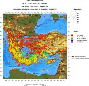 wide historical seismicity