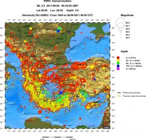 wide historical seismicity