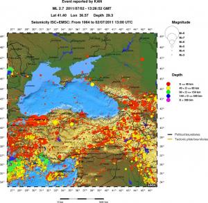 wide historical seismicity