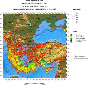 wide historical seismicity