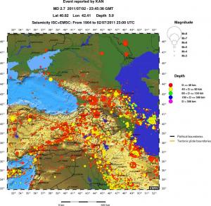 wide historical seismicity