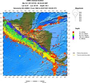 wide historical seismicity