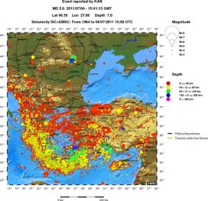 wide historical seismicity