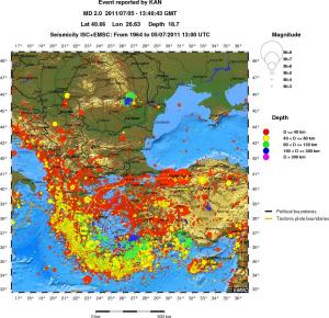 wide historical seismicity
