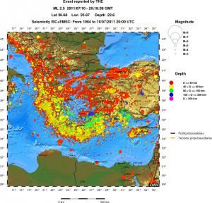 wide historical seismicity