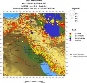 wide historical seismicity