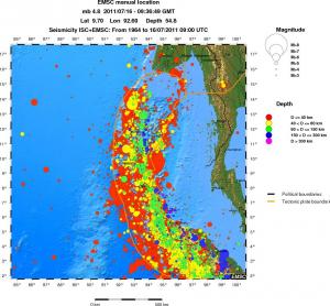 wide historical seismicity