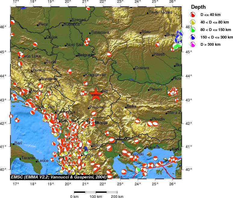 Regional moment Tensor