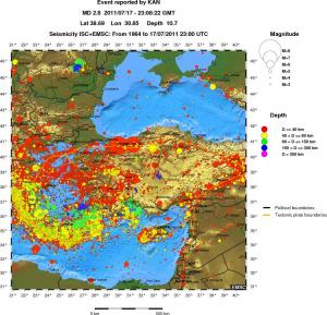 wide historical seismicity