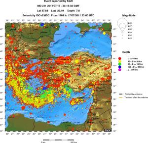 wide historical seismicity