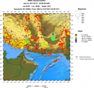 wide historical seismicity