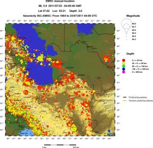 wide historical seismicity