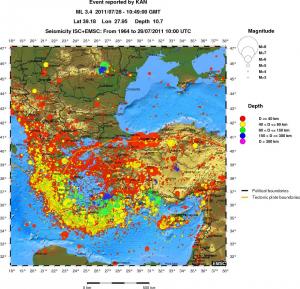 wide historical seismicity