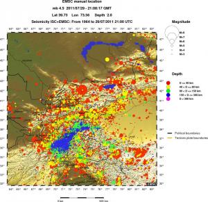 wide historical seismicity