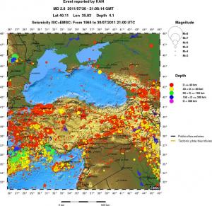 wide historical seismicity