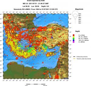 wide historical seismicity