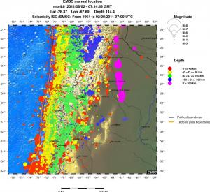 wide historical seismicity