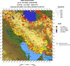 wide historical seismicity