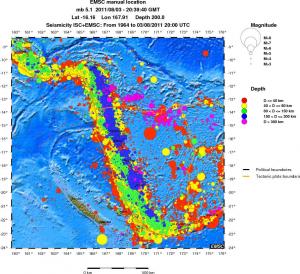 wide historical seismicity