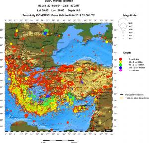 wide historical seismicity