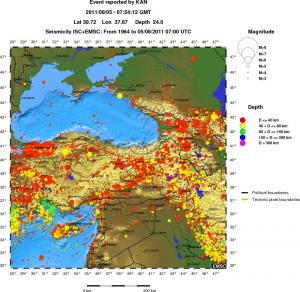 wide historical seismicity