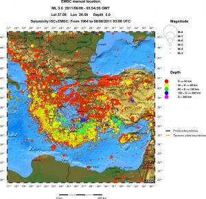wide historical seismicity