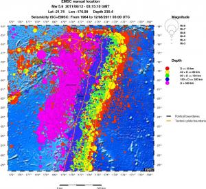 wide historical seismicity