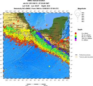 wide historical seismicity