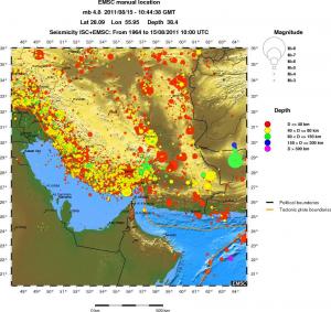 wide historical seismicity