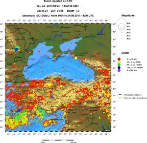 wide historical seismicity