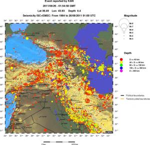 wide historical seismicity