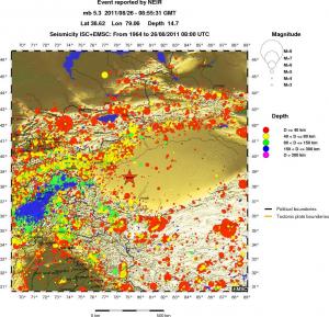 wide historical seismicity