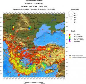 wide historical seismicity