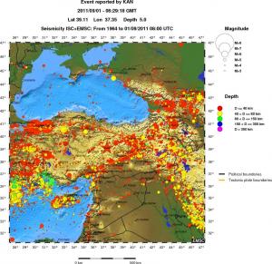 wide historical seismicity