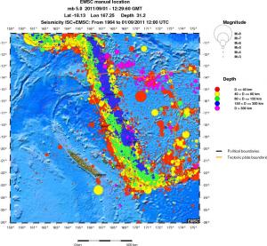 wide historical seismicity