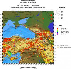 wide historical seismicity