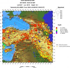 wide historical seismicity
