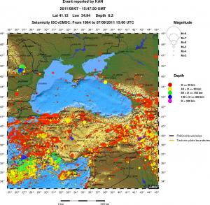 wide historical seismicity