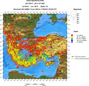 wide historical seismicity
