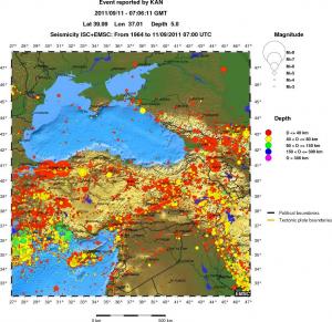 wide historical seismicity