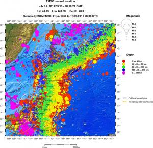 wide historical seismicity